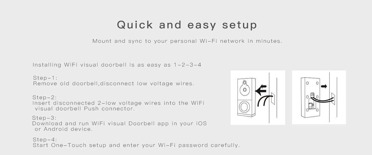 wifi video doorbell wd-609